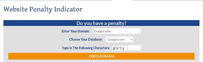 Website Penalty Indicator